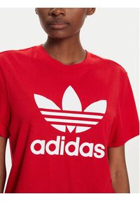 Adidas - adidas T-Shirt adicolor Trefoil IM6930 Czerwony Boxy Fit. Kolor: czerwony. Materiał: bawełna #4