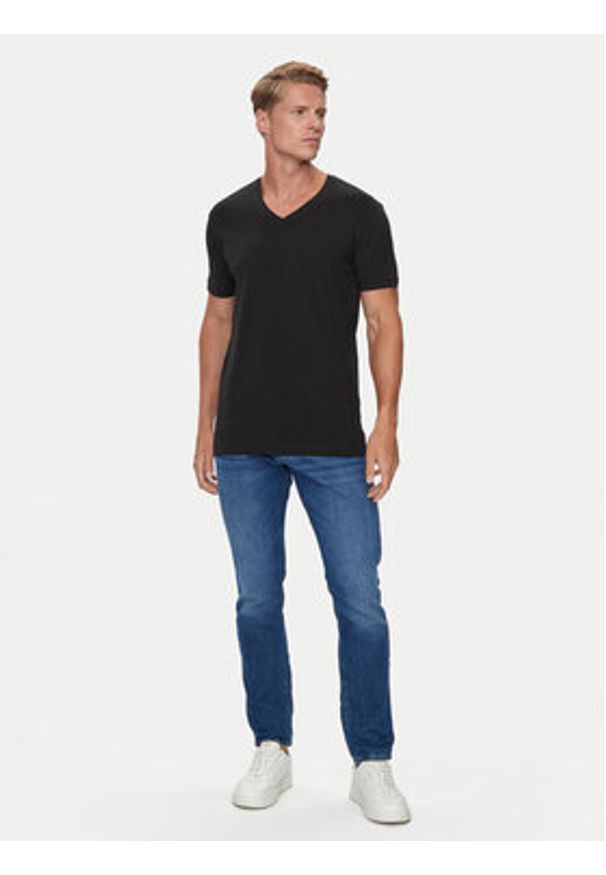 Pierre Cardin Komplet t-shirtów 29991.000.9000 Czarny Modern Fit. Kolor: czarny. Materiał: bawełna