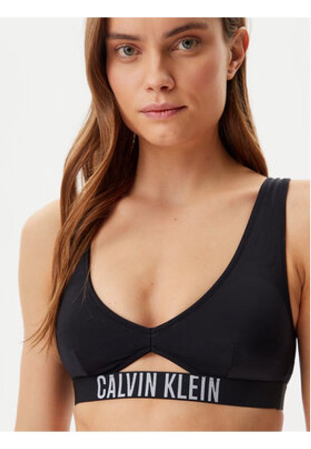 Calvin Klein Swimwear Góra od bikini KW0KW02745 Czarny. Kolor: czarny. Materiał: syntetyk