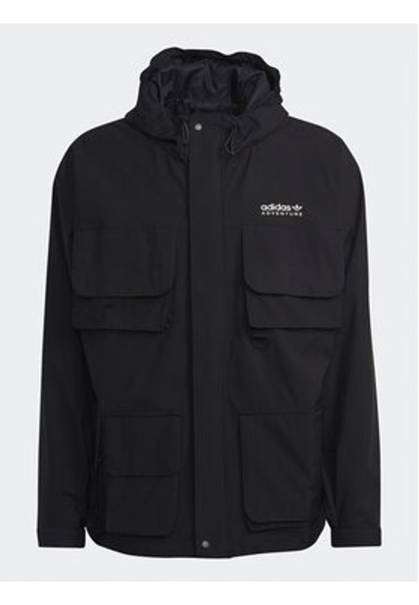 Adidas - adidas Kurtka przejściowa Adventure HK4996 Czarny Loose Fit. Kolor: czarny. Materiał: syntetyk