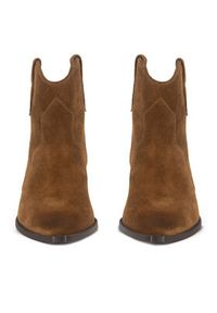 Badura Kowbojki V365-05 Brązowy. Kolor: brązowy. Materiał: zamsz, skóra #7