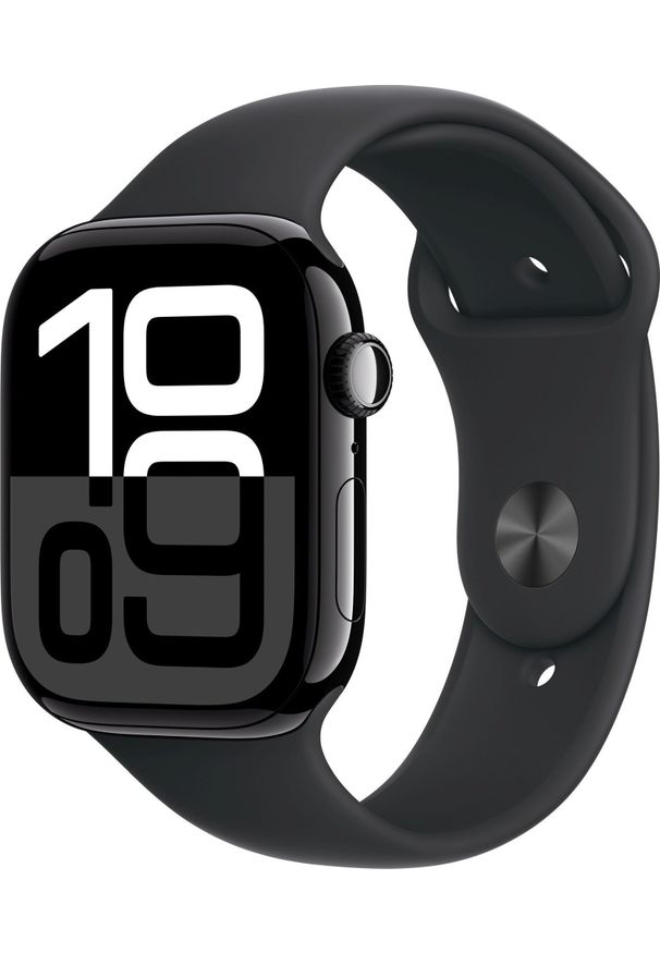 APPLE - Smartwatch Apple Watch 10 GPS 46mm Jet Black Alu S/M Czarny (MWWP3QF/A). Rodzaj zegarka: smartwatch. Kolor: czarny