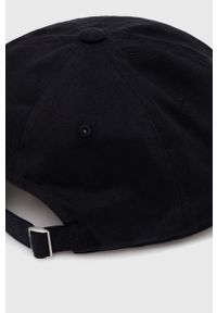 adidas Originals czapka z daszkiem bawełniana kolor czarny gładka. Kolor: czarny. Materiał: bawełna. Wzór: gładki #2