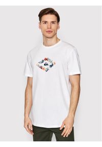 Quiksilver T-Shirt Let It Ride EQYZT06664 Biały Regular Fit. Kolor: biały. Materiał: bawełna