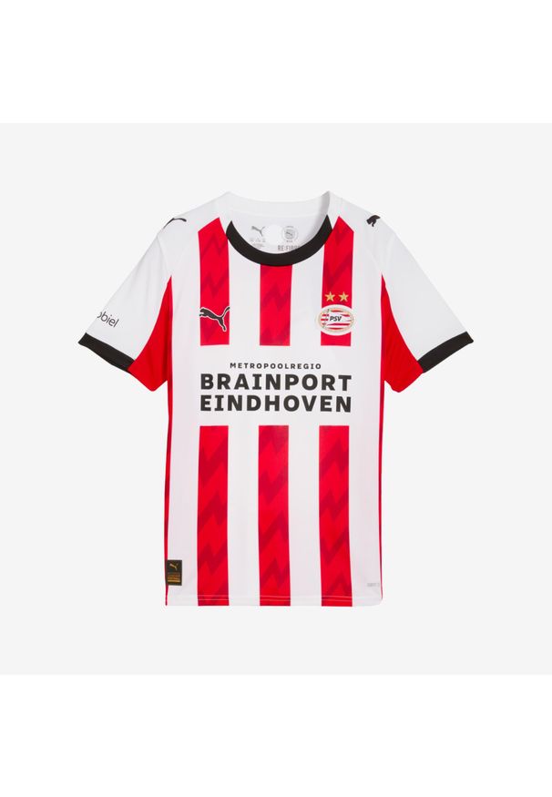 Koszulka piłkarska dla dzieci oficjalna Puma PSV Eindhoven 25/26 domowa. Materiał: materiał. Sport: piłka nożna