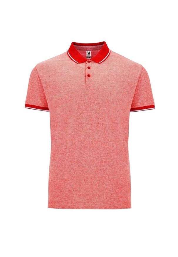 ROLY - Męska Koszulka Polo Bowie. Typ kołnierza: polo. Kolor: czerwony