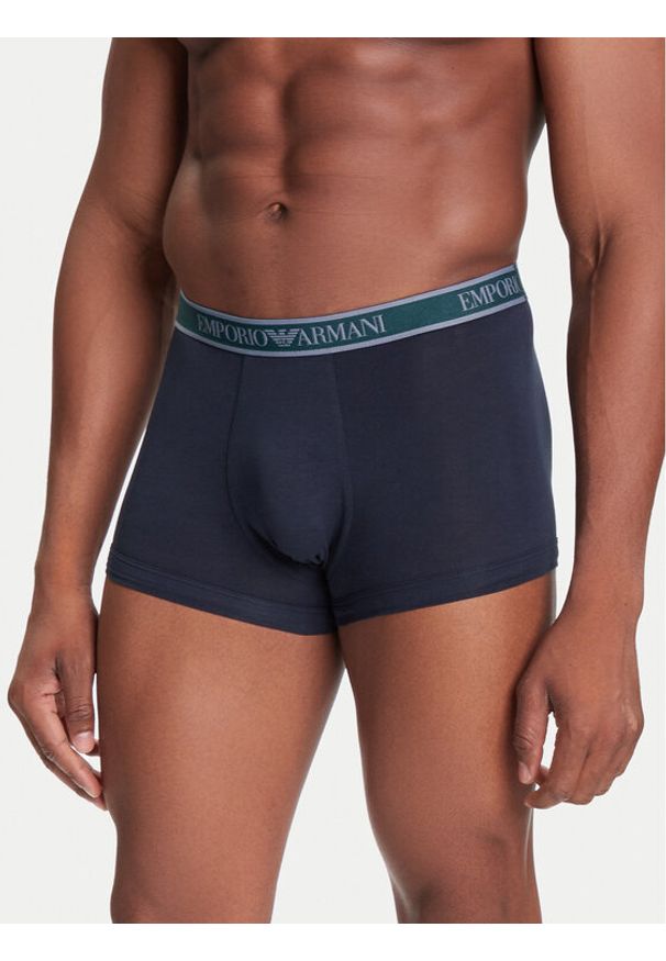 Emporio Armani Underwear Komplet 3 par bokserek EM000259 AF10779 MB254 Granatowy. Kolor: niebieski. Materiał: bawełna