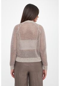 Sweter damski ażurowy z cekinami PESERICO. Wzór: ażurowy #4