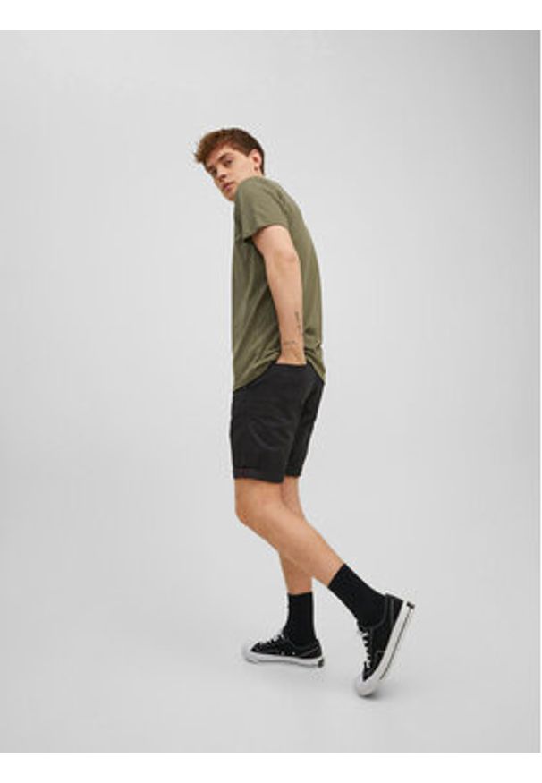Jack & Jones Szorty materiałowe Bowie 12165604 Czarny Regular Fit. Kolor: czarny. Materiał: bawełna, materiał