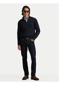 Polo Ralph Lauren Sweter 710979101001 Granatowy Regular Fit. Typ kołnierza: polo. Kolor: niebieski. Materiał: bawełna #3