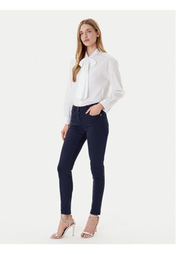 Morgan Jeansy 231-PRETTY Granatowy Slim Fit. Kolor: niebieski