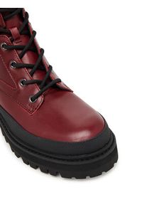Guess Trzewiki FLFB2D LEA10 Bordowy. Kolor: czerwony. Materiał: skóra #4