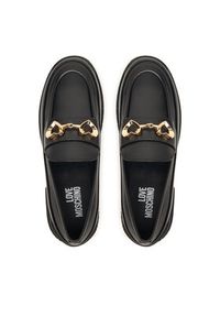 Love Moschino - LOVE MOSCHINO Loafersy JA10023G1PIA0000 Czarny. Kolor: czarny. Materiał: skóra #6