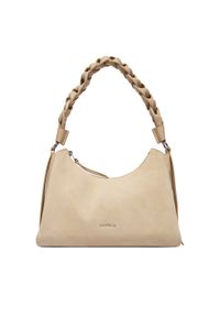Coccinelle Torebka P6P Boheme Suede Bimaterial E1 P6P 13 03 01 Beżowy. Kolor: beżowy. Materiał: skórzane, zamszowe #1