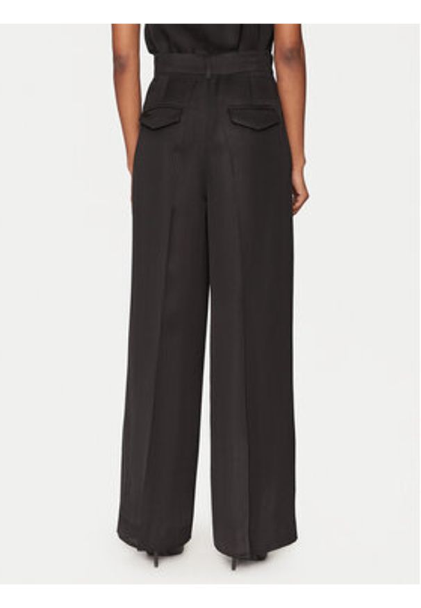 Marella Spodnie palazzo Pianosa 2515131041 Czarny Wide Leg. Kolor: czarny. Materiał: wiskoza