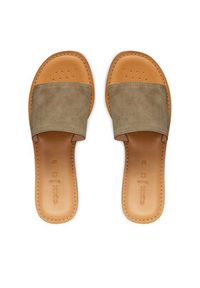 Geox Klapki D Maddalusiac D55YML 00021 C3016 Khaki. Kolor: brązowy. Materiał: zamsz, skóra #4