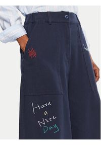 Weekend Max Mara Jeansy Lotus 2525136011 Granatowy Wide Leg. Kolor: niebieski