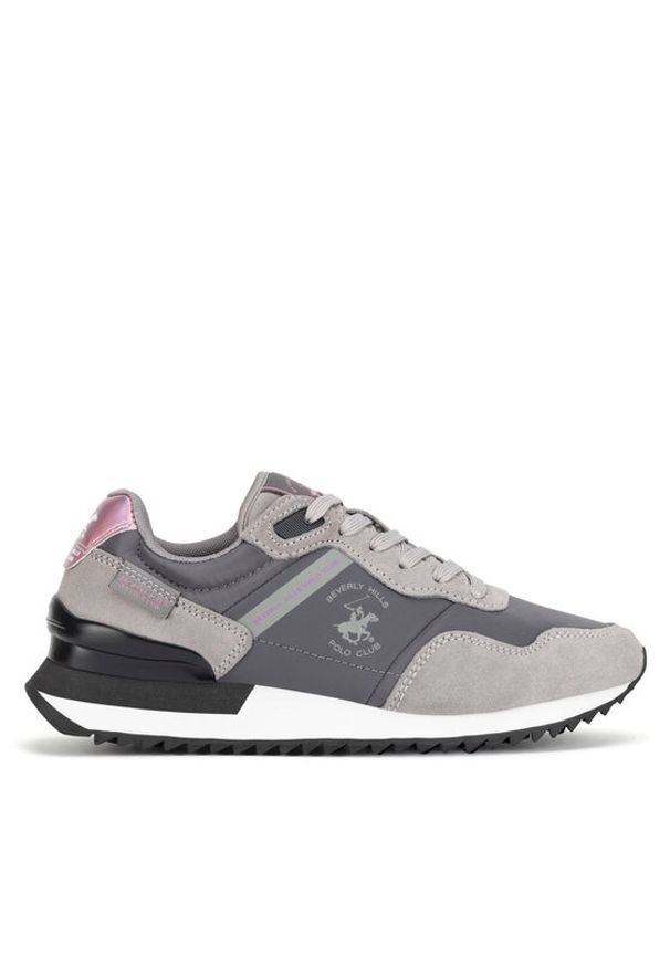Beverly Hills Polo Club Sneakersy S9017-IW Szary. Kolor: szary. Materiał: nubuk, skóra
