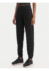 Hugo - HUGO Spodnie dresowe Monogram 50556809 Czarny Regular Fit. Kolor: czarny. Materiał: bawełna #1