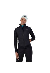 Bluza narciarska Rossignol W Classique Hybrid Clim FZ czarna. Kolor: czarny. Sezon: zima. Sport: narciarstwo