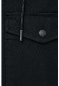 Armani Exchange koszula męska kolor czarny relaxed. Typ kołnierza: kaptur. Kolor: czarny. Długość rękawa: długi rękaw. Długość: długie #4