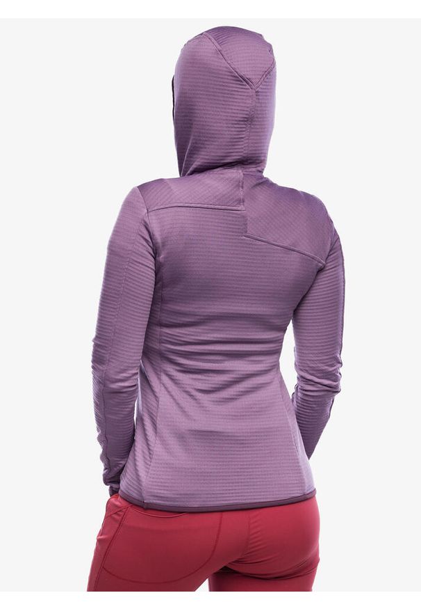 ORTOVOX - Bluza z kapturem damska Ortovox Fleece Light Grid ZN Hoody. Typ kołnierza: kaptur. Kolor: fioletowy