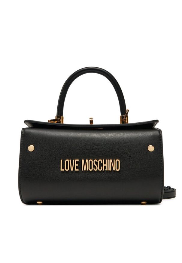 Love Moschino - LOVE MOSCHINO Torebka JC4057PP1MLO0000 Czarny. Kolor: czarny. Materiał: skórzane