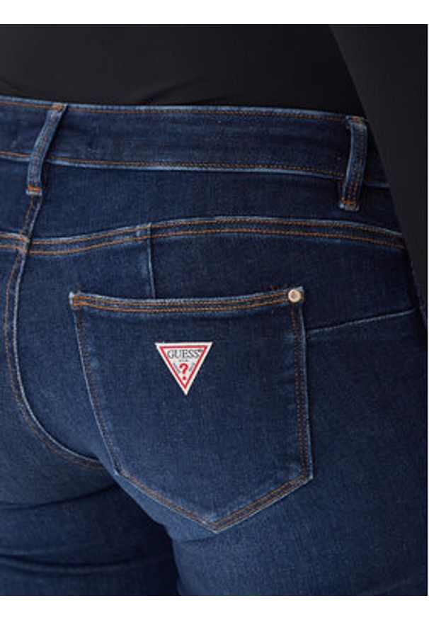 Guess Jeansy W2YAJ2 D4Q03 Niebieski Skinny Fit. Kolor: niebieski