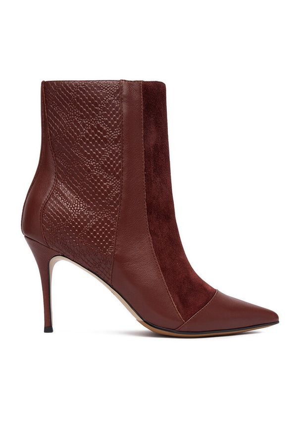 Botki Eva Minge. Kolor: czerwony