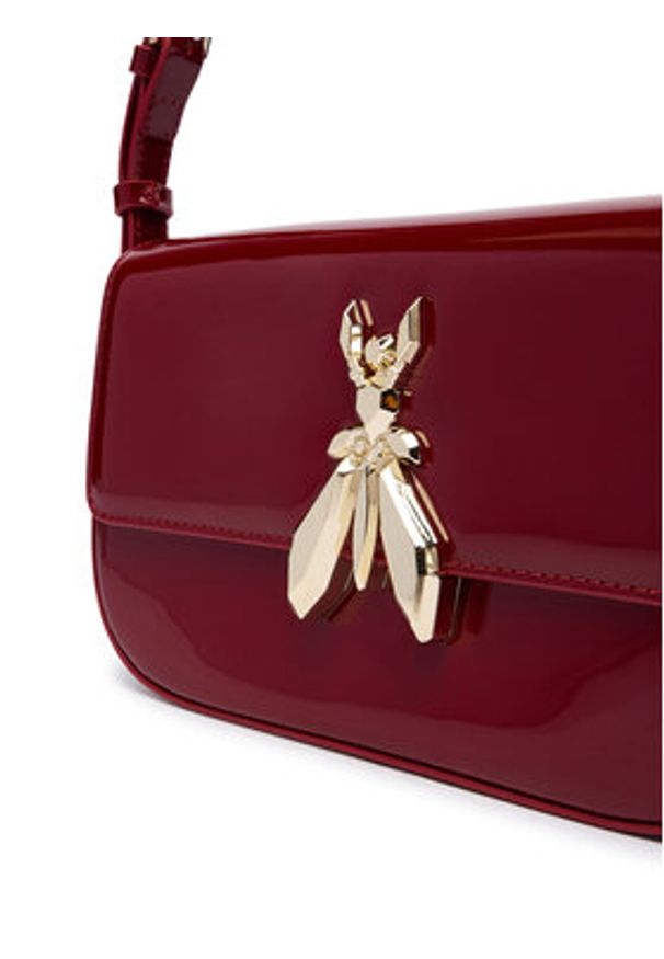 Patrizia Pepe Torebka 8B0231 L125 Bordowy. Kolor: czerwony. Materiał: skórzane, lakierowane