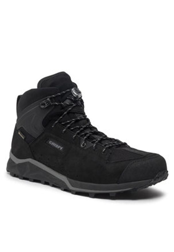 Crispi Trekkingi Attiva Mid Gtx GORE-TEX LW23209960 Czarny. Kolor: czarny. Materiał: skóra, nubuk. Technologia: Gore-Tex. Sport: turystyka piesza