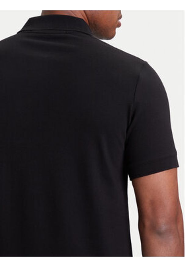 Karl Lagerfeld - KARL LAGERFELD Polo 745022 553231 Czarny Regular Fit. Typ kołnierza: polo. Kolor: czarny. Materiał: bawełna