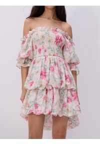Reserved - Sukienka typu bombka - wielobarwny. Materiał: tkanina. Typ sukienki: bombki #1