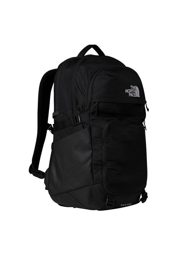 Plecak The North Face Router 0A52SF4HF1 - czarny. Kolor: czarny. Wzór: paski. Styl: casual