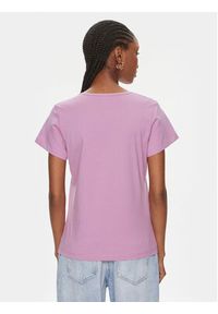 Pinko T-Shirt Turbato 100372 A1R7 Różowy Regular Fit. Kolor: różowy. Materiał: bawełna #3
