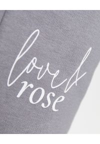 LOVE & ROSE - Bawełniane spodnie dresowe Naomi Grey. Stan: podwyższony. Kolor: szary. Materiał: dresówka, bawełna #4