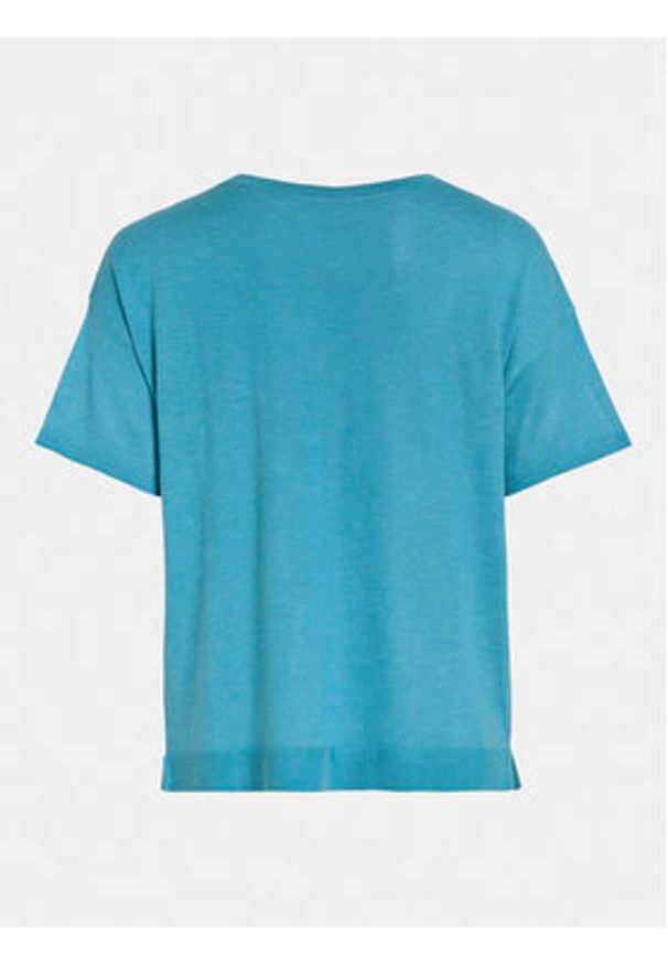 Vila T-Shirt Abella 14089540 Niebieski Relaxed Fit. Kolor: niebieski. Materiał: syntetyk