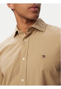 TOMMY HILFIGER - Tommy Hilfiger Koszula Gmd MW0MW43298 Beżowy Regular Fit. Kolor: beżowy. Materiał: bawełna #4