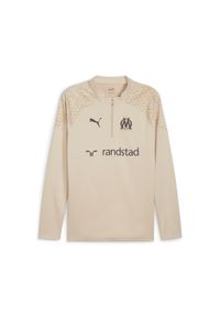 Puma - top treningowy om 2023/24 1/4 zip. Kolor: beżowy. Sport: piłka nożna #1