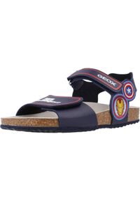 Geox - Sandały GEOX J GHITA BOY Niebieski. Kolor: niebieski. Materiał: syntetyk, tkanina. Sezon: lato