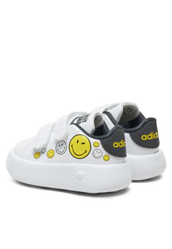 Adidas - adidas Sneakersy Smiley Advantage IH6257 Biały. Kolor: biały. Materiał: skóra. Model: Adidas Advantage