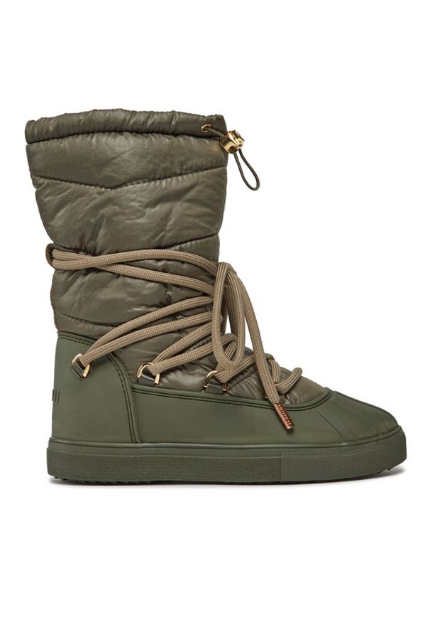 Inuikii Śniegowce Technical High 75205-105 Zielony. Kolor: zielony. Materiał: materiał