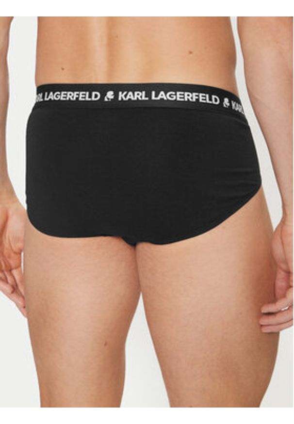 Karl Lagerfeld - KARL LAGERFELD Komplet 3 par slipów A1M47152 Czarny. Kolor: czarny. Materiał: bawełna