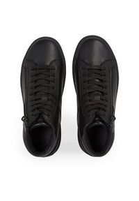 Calvin Klein Sneakersy High Top Lace Up W/Zip Rubb HM0HM01269 Czarny. Kolor: czarny #4