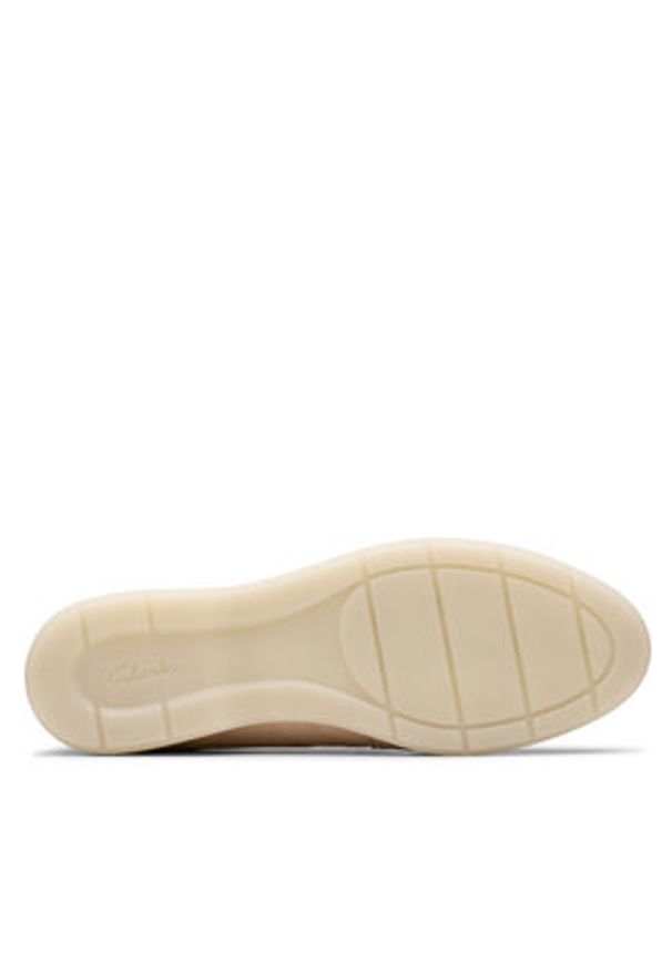Clarks Mokasyny Narini Edge 26181453 Beżowy. Kolor: beżowy. Materiał: skóra, zamsz
