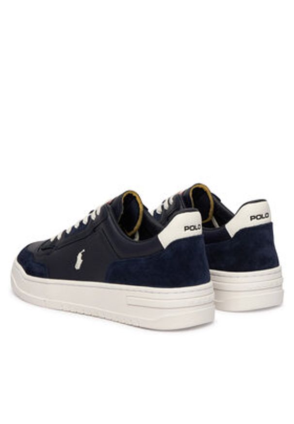 Polo Ralph Lauren Sneakersy 809P07527003 Granatowy. Kolor: niebieski. Materiał: zamsz, skóra
