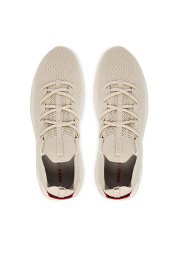 Hugo - HUGO Sneakersy Leon 50563493 Beżowy. Kolor: beżowy. Materiał: materiał