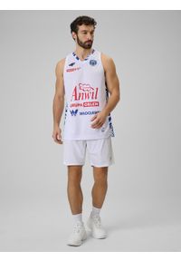 4f - 4F Koszulka meczowa replika domowa z sezonu 2025/26 męska 4F x Anwil Włocławek - biała XXL. Kolor: biały. Materiał: materiał. Długość: długie. Wzór: nadruk #2