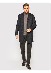 Oscar Jacobson Płaszcz wełniany Santiago 7103 5279 Czarny Regular Fit. Kolor: czarny. Materiał: bawełna, wełna #4