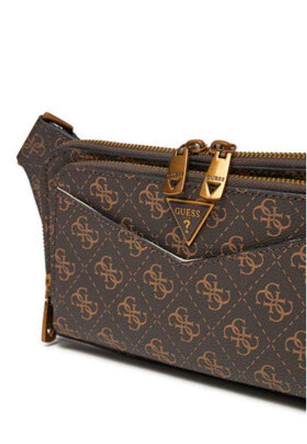 Guess Saszetka HMSILO P5114 Brązowy. Kolor: brązowy. Materiał: skóra
